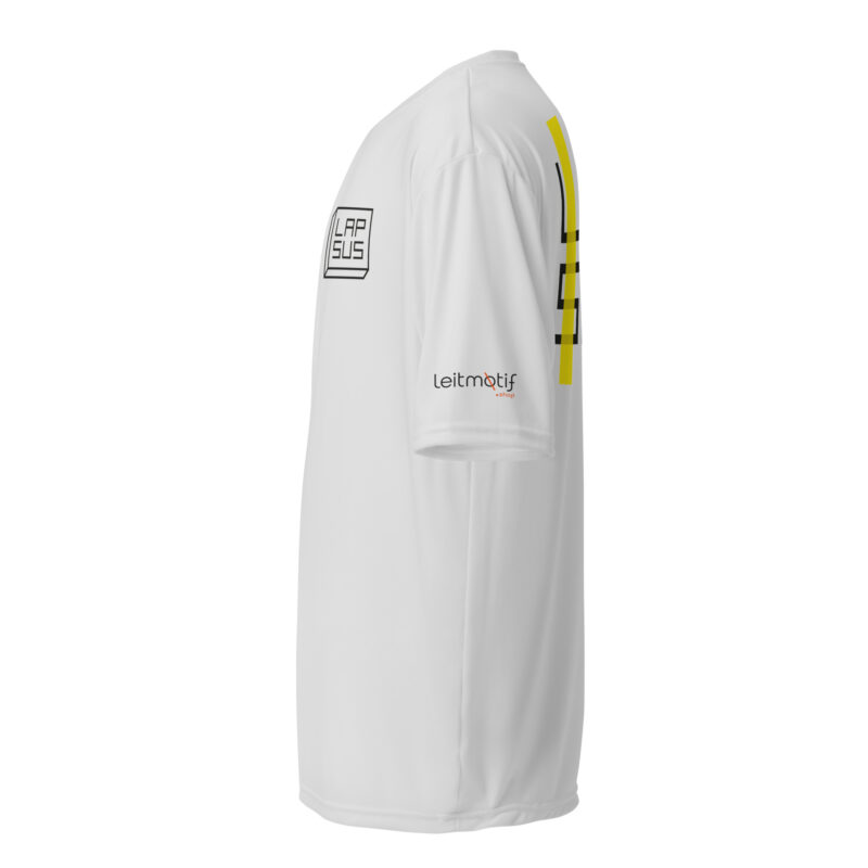 Lapsus Yellow - Unisex performance crew neck t-shirt - Image 4